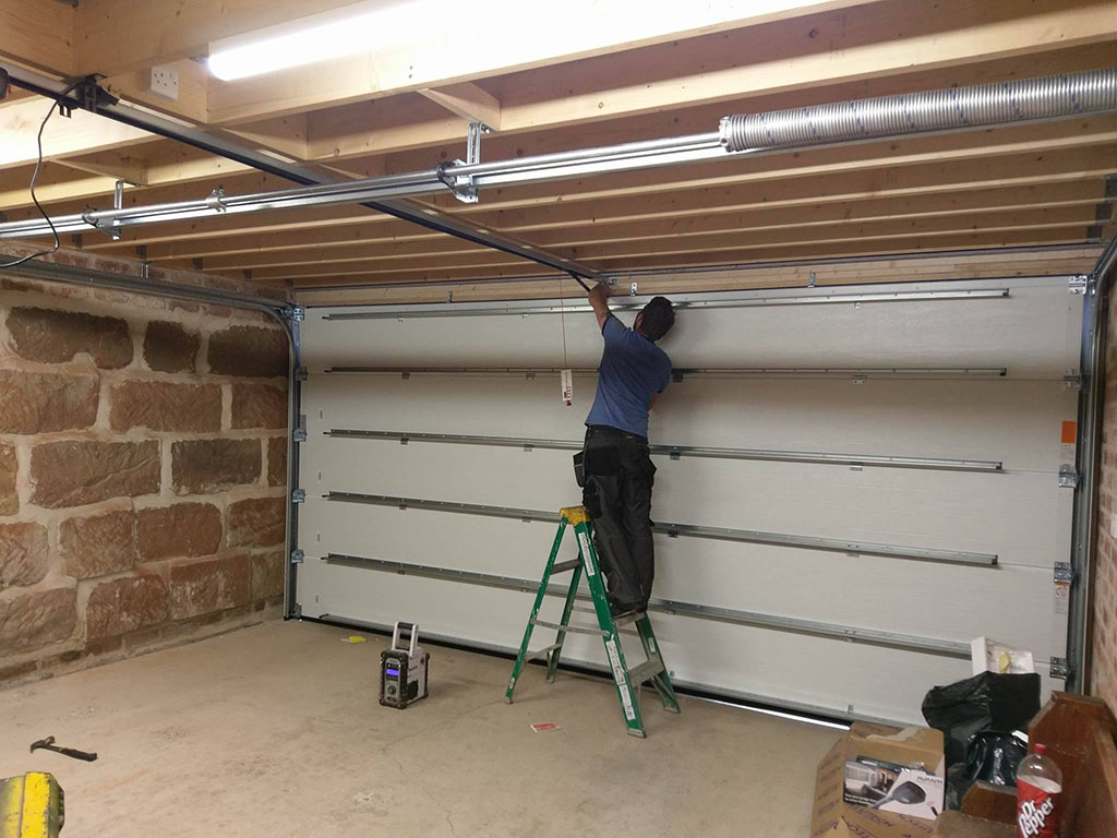 installing a sectional door near oswestry